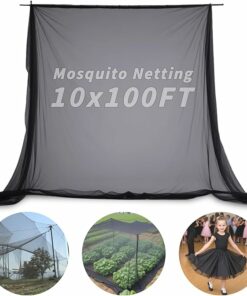 Black Mosquito Netting 10x100Ft MA14